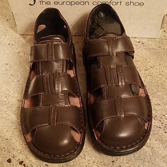 Josef Seibel Brown Leather Sandals US 12 EUR 45 main image 6
